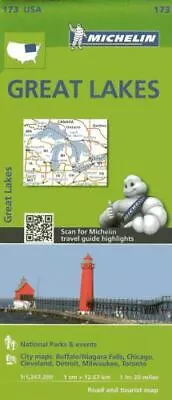 Michelin USA Great Lakes Map 173 [Michelin Zoom USA Maps] • $5.48