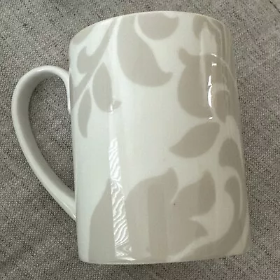 Martha Stewart Lisbon Gray Taupe Coffee Cup Mug Scroll Collection Macy's • $1.50