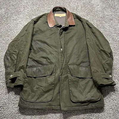 MCKENZIE TRIBE Green Waterproof Wool Lining Men's Jacket Small Waxed Cotton USA • $27.96