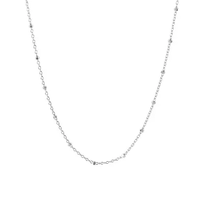 Long 40'' 100cm Sterling Silver Satellite Ball Chain Necklace • £4.99