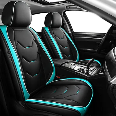 $79.98 • Buy 9pcs Car Seat Cover Leather Front Rear Back Interior Cushion Protector Universal