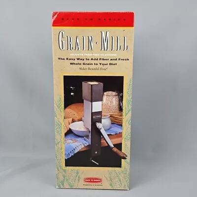 Back To Basics Grain Mill Model 555 Hand Crank Fine Coarse Flour Grind Off Grid • $44.95