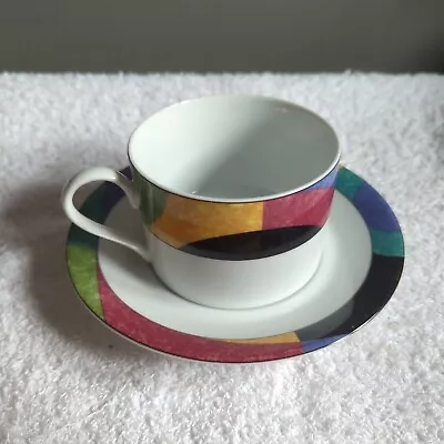 Mikasa California ~ Currents M5101 ~ Cup & Saucer.  One Set.  12 Available. • $2.96