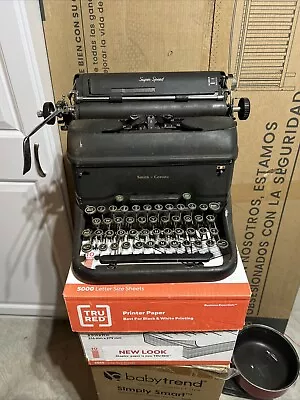 Smith Corona Super Speed Model Manual Typewriter 1945 Functional Vintage • $125