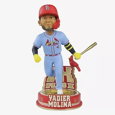 $99.99 • Buy Yadier Molina St Louis Cardinals Milestone 1000 RBI Bobblehead FOCO NEW ORIG BOX