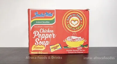 £19.99 • Buy Chicken Pepper Soup Indomie Noodles Nigeria Ghana Africa Onion Flavour Box Of 40