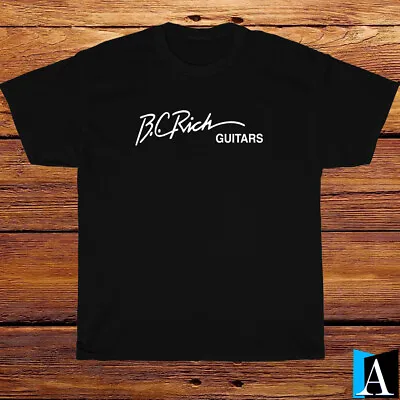 New Shirt BC RICH Guitars Music Logo T-Shirt Black/White/Grey/Navy Size S-5XL • $19