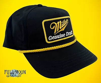New Miller Genuine Draft Beer American Needle Rope Mens Vintage Snapback Cap Hat • $27.95