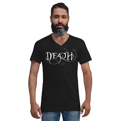 Death Grim Reaper Gothic Deathrock Style Unisex Short Sleeve V-Neck T-Shirt • $27.67