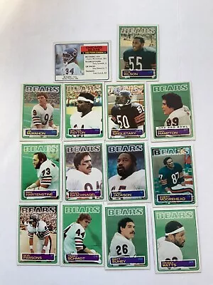 1983 Topps Football Chicago Bears Team SetW.PaytonM.Singletary(RC)J.McMahonl • $29.99