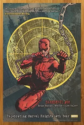 2001 Marvel Comics Daredevil Print Ad/Poster Brian Bendis Alex Maleev Promo Art • $14.99