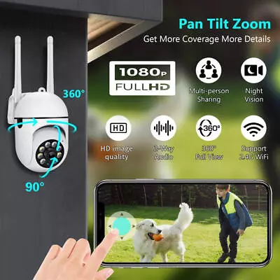 Wireless Wifi Security Camera System Outdoor  Home 4G 1080P HD Night  Cam- • $11.99