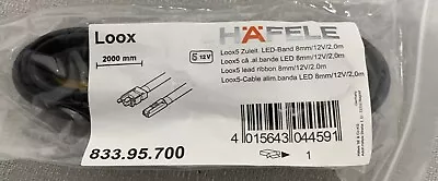 Hafele Loox5 Lead Ribbon 8MM  12V Length 2000mm 833.95.700 • $11.95