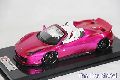 Ferrari 458 Spider Liberty Walk Flash Pink Carbon Base - Ltd 10 Pcs 1/18 - No MR • $629.95