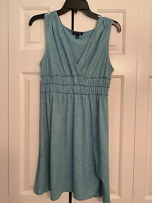 Max Edition Women's Blue Size Petite Large Sleeveless V Neck Dress • $8