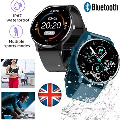 Smart Watch Fitness Tracker Heart Rate Blood Pressure Men Women Sport Watches • £13.99