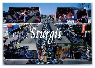 Postcard Sturgis Rally South Dakota Bikes/Motorcycles On Main Street D52 • $2.99