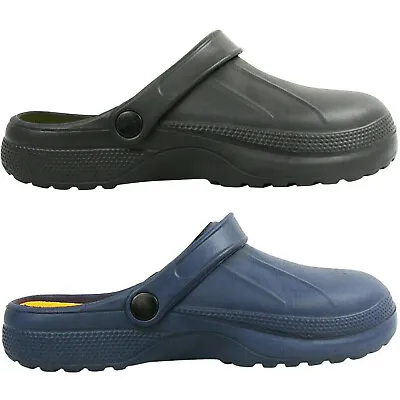 New Mens Gents Light-weight Slip On Garden Clog Mules Shoes Sandals Slippers  • £10.95