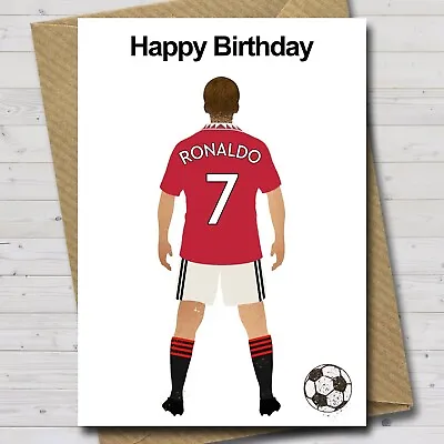 Personalised Manchester United Birthday Card - Man Utd - MUFC - Any Name Age • £2.99