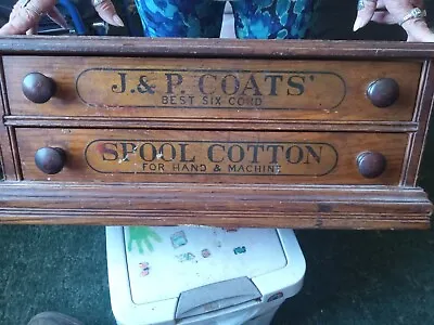 Vintage Wood Sewing Box • $200