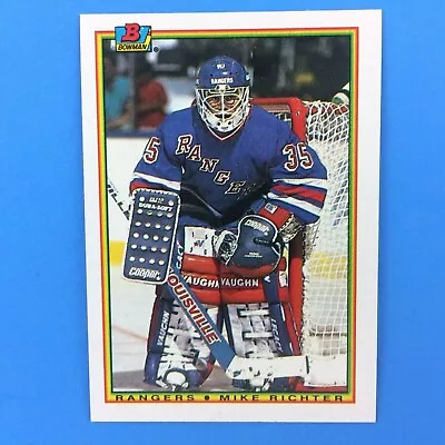 Mike Richter 1990-91 Bowman Rookie Card 218 NHL New York Rangers • $1.95