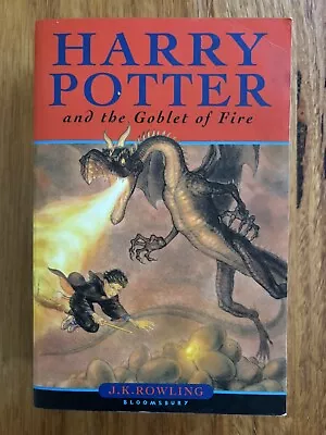 Harry Potter And The Goblet Of Fire By J. K. Rowling Bloomsbury Paperback • $23.36