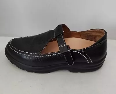 Dr. Comfort Lulu Mary Jane Loafer Shoes Women Size 8.5W Leather Black Diebetic • $27