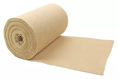 14  Premium Burlap Roll - 50 Yards - Finished Edges - Natural Jute Burlap Fabric • $74.99