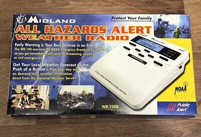 Midland All Hazards Alert Weather Radio NOAA Storm Warning WR-100B Brand New • $27.99