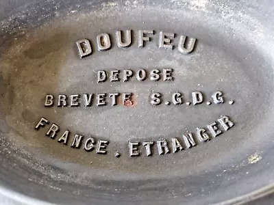 RARE ANTIQUE 1930's LE CREUSET DOUFEU COUSANCES 4L  Cast Iron Dutch Oven • $299