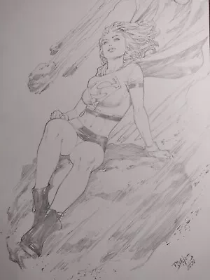 Supergirl Original Art By Ed Benes • $500