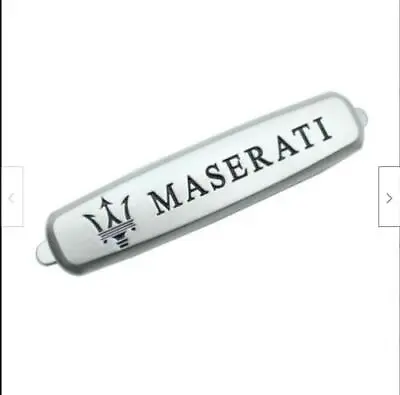 2 X For Maserati Logo Emblems Front Seat Tuning Badges Metal #005 • $9.99