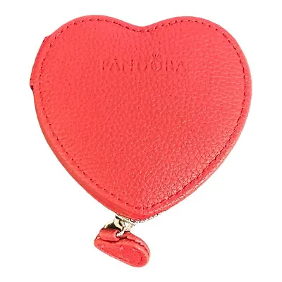 Pandora Red Heart Zipper Jewelry Case Collectable • $20.89