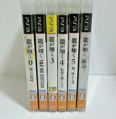 PS3 YAKUZA 0/1&2/3/4/5/Ishin Complete Set SEGA Ryu Ga Gotoku From Japan • £59.92