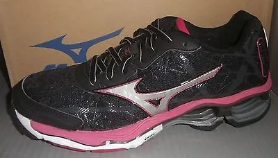 WOMENS MIZUNO WAVE CREATION 16 In Colors BLACK / SILVER / ROSE SIZE 6.5 • $129.99