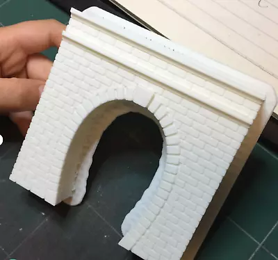 HO Stone Tunnel Entrance For Model Train Sets - Unpainted White - NEW • $13.78