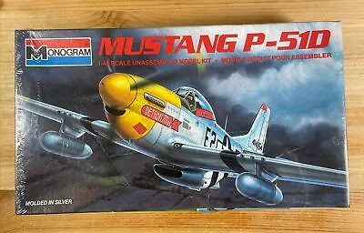 P-51D Mustang - Monogram 1/48 Scale Unassembled Aircraft Kit#5207 Sealed • $19.99