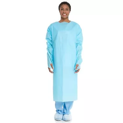 Halyard Disposable Film Protective Procedure Gown One Size Fits Most 15 Per Box • $42.50