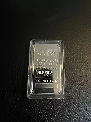 Johnson Matthey 1 Oz Silver Bullion Bar • £25