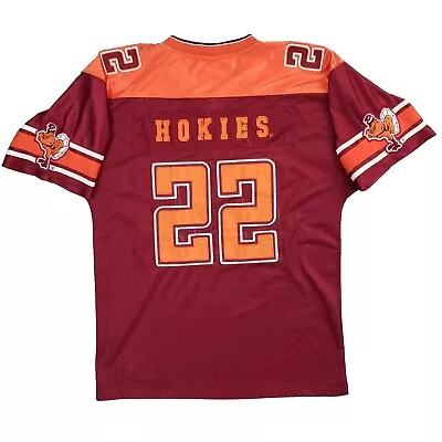 Vintage Virginia Tech Football Jersey Mens L Hokies #22 Stitched Colosseum  • $99.99