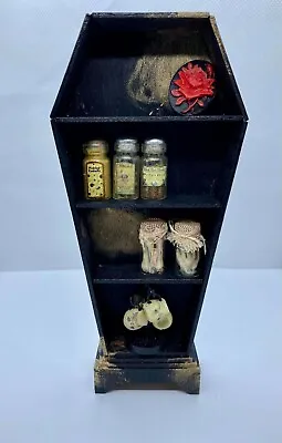 Dollhouse Miniature Coffin Bookshelf / Bookcase Kit In - 1:12 Scale • $12
