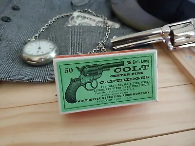 Reproduction Vintage Winchester .38 Colt Cartridge Box • $15.95