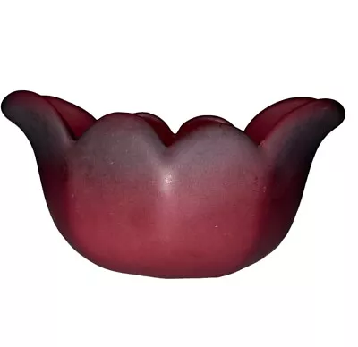 Vintage 1920's Van Briggle Mulberry Tulip Bowl/Planter Art Pottery 5  • $45