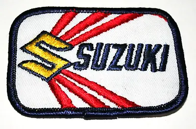 $10.99 • Buy SUZUKI Rising Sun  S  Biker Motorcycle Jacket Dk Blue Patch New NOS 1970s