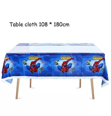 Spiderman Superhero Tablecover Decoration Kids Birthday Party Supplies  • £3.95