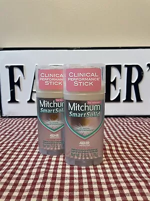 2 Pack Mitchum For Women Smart Solid 48hr Clinical Performance Powder Fresh 2.5 • $25.99