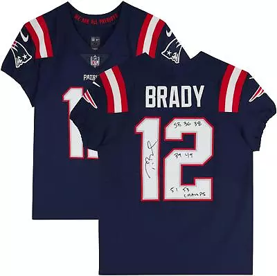 Tom Brady New England Patriots Signed Nike Navy Color Rush Elite Jersey W/Inscs • $3999.99