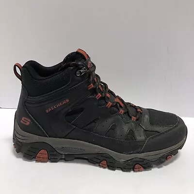 Skechers Men’s Pine Trail- Gotera Black Hiking Boots Size 12 M • $46.99