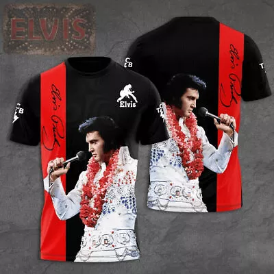 Long Live The King Elvis Presley T-Shirt US Size S-5XL Christmas Gift • $36.58