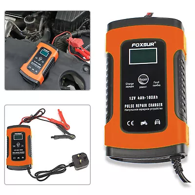 5A 12V Intelligent Smart Automatic Car Battery Charger Pulse Repair Motorbike • £14.99